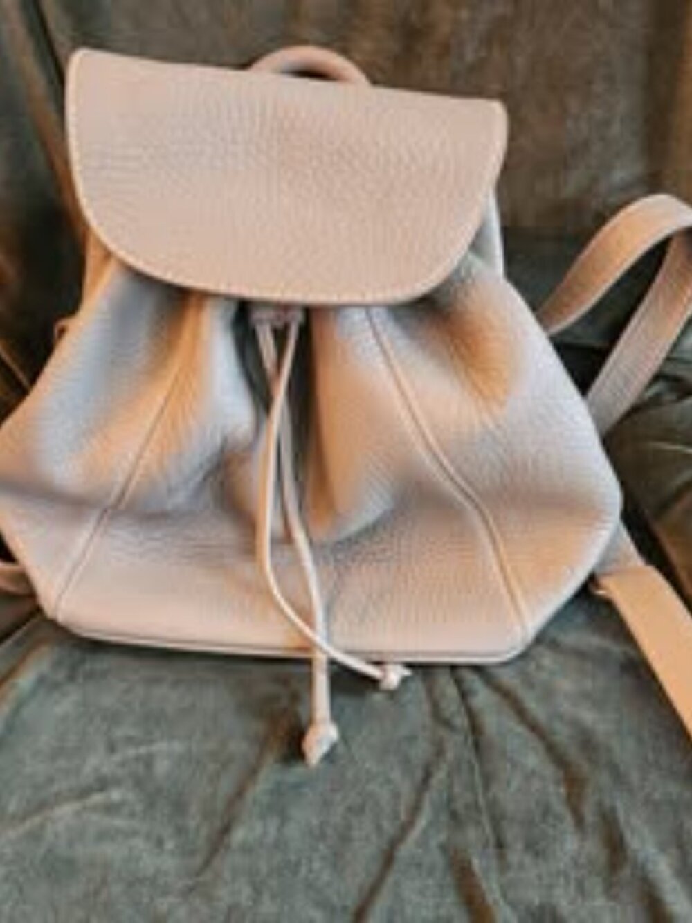 Rare Coach Mint Green Leather Backpack Style Bag - Picture 4 of 5